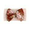 baby new children's hair accessories cute baby floral seamless wide headscarf nylon bow baby headband