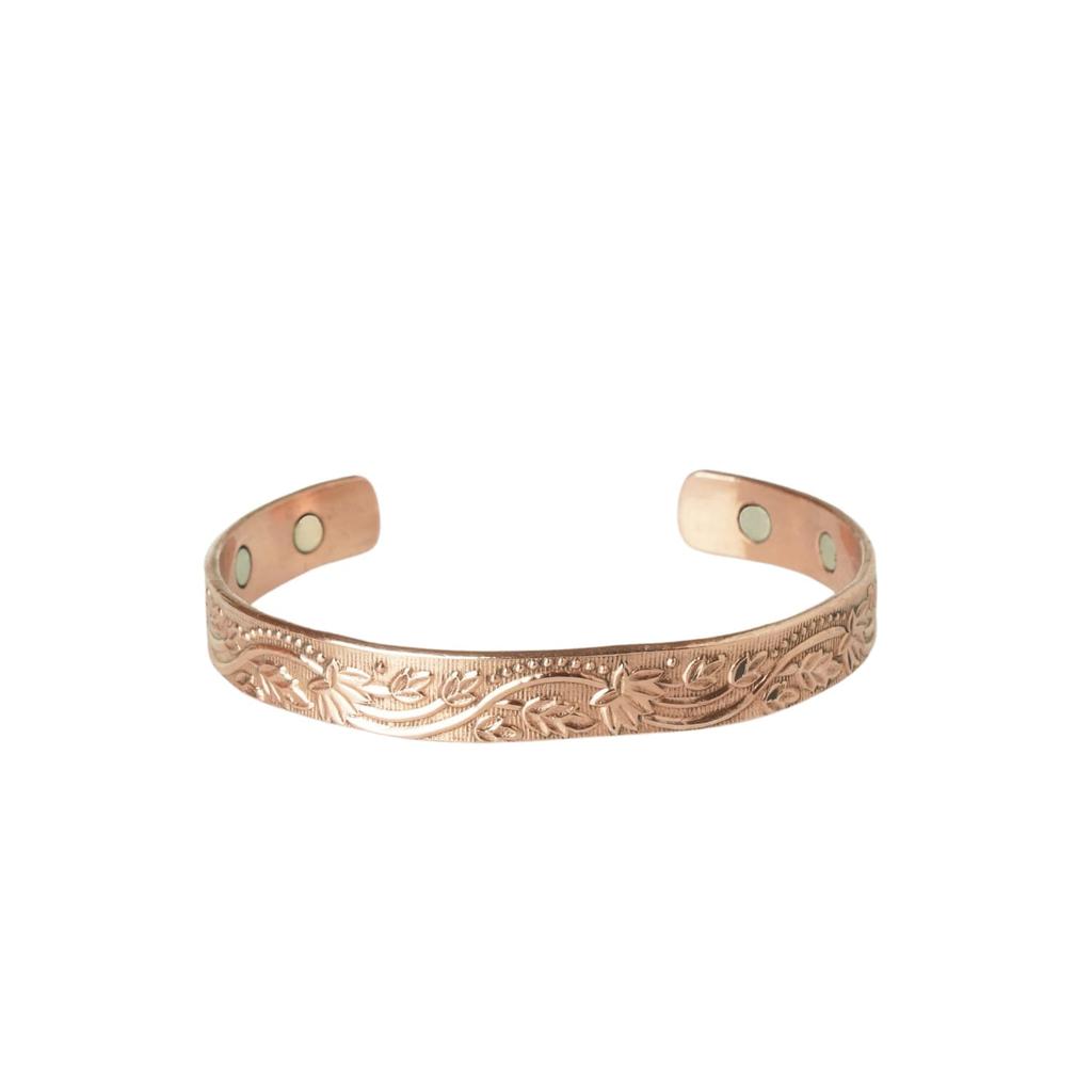 Copper bracelet flowers Orient