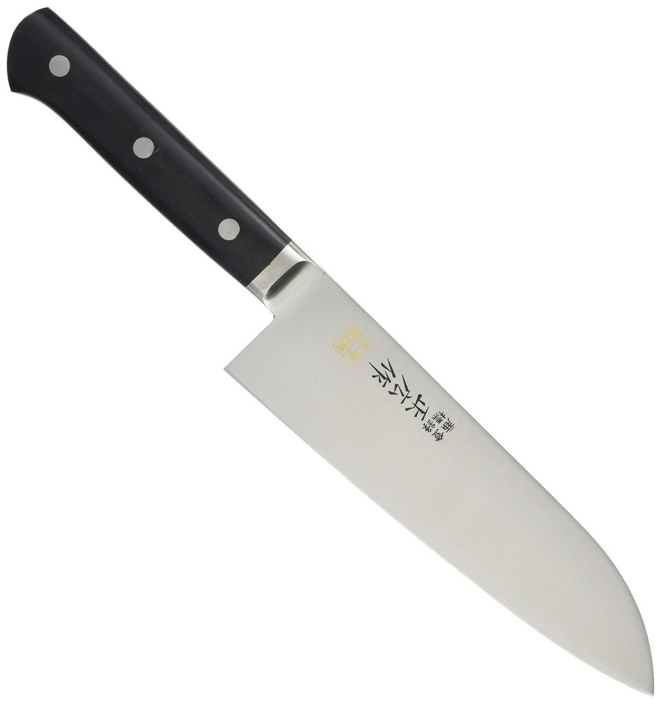 Masahiro MV Steel Santoku Knife 14823 Hon-yaki (Double-edged) 17.5cm