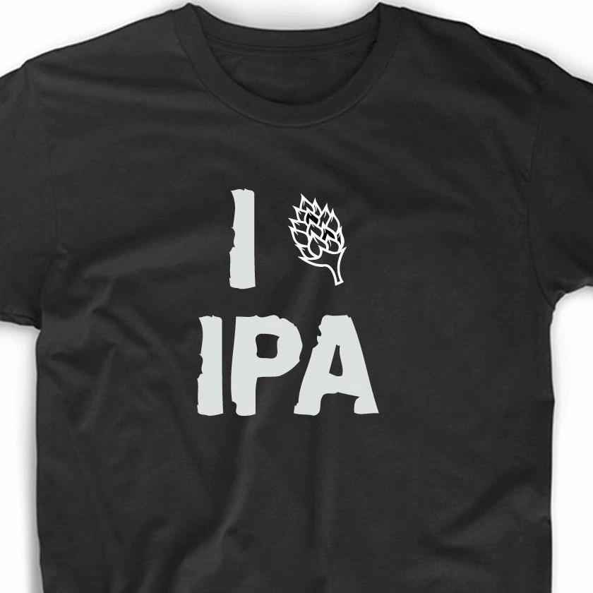 I Love IPA T Shirt Funny Hops Geek Brewer Beer Alcohol Homebrew Craft Tee Grain M