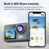 Action Camera 5K 4K 164.0ft Depth 170 Degree Wide Angle Dual Screen Waterproof Underwater Camera EIS WiFi Camera for Vlog