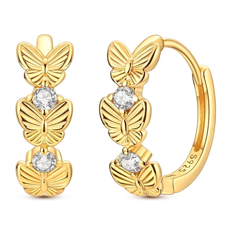925 Sterling Silver Pendant Earrings for Women Wedding Jewelry Gift Sweet Cherry Butterfly Dragonfly Pony Drop Earrings Eardrop