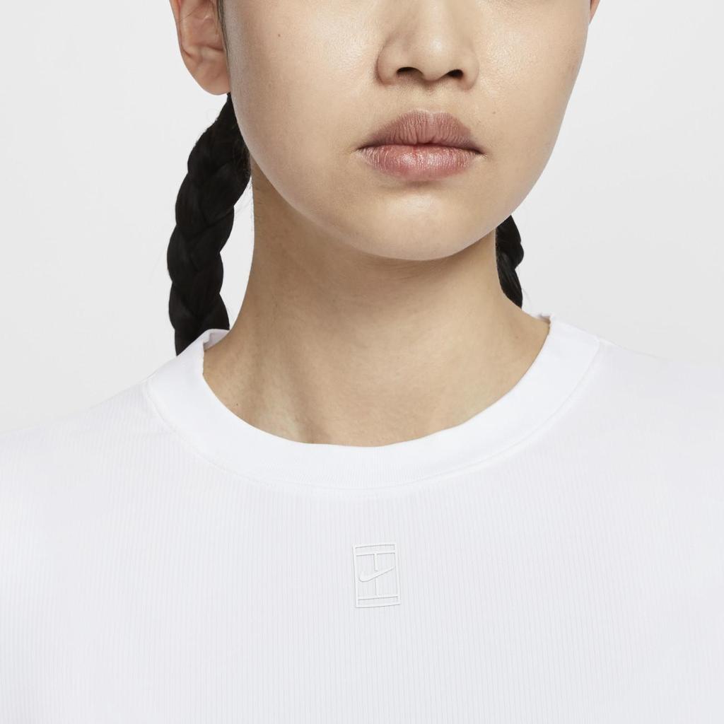 Nike Women's Court Advantage Dri-Fit Short Sleeve Tennis Top White HQ2995-100