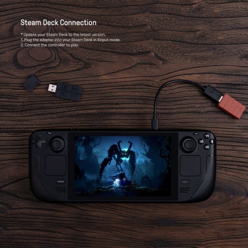 8BitDo Wireless USB Adapter 2 Switch, Compatible with Windows, Mac, Steam Deck, Xbox Series X & S Controller for Raspberry Pi, Xbox One Bluetooth Cont