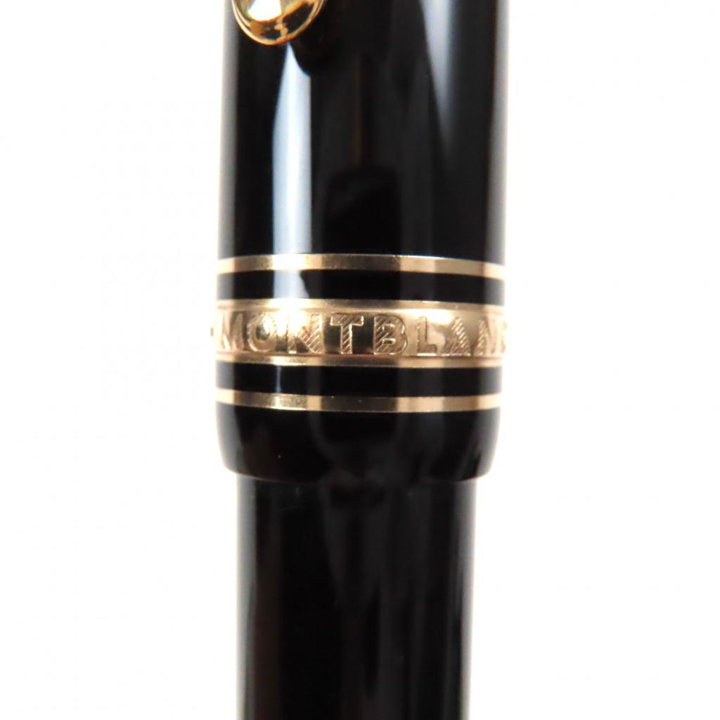Great MONTBLANC Ballpoint pen Meisterstckle Grand Black gold mens Used
