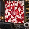 Wandbehang Teppich FC St. Pauli Fußball Druck Stoff für Wohnzimmer Schlafzimmer Heimdekoration
