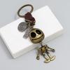 European and American Retro Jewelry Skull Skeleton Pendant Keychain Personalized Weaving Creative Keychain