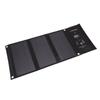 21W Foldable Solar Panel Charger Black Portable Solar Phone Charging Panels with Dual USB Port for Outdoor Hiking