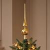 Decorazione Puntale Albero di Natale Zucca Placcata