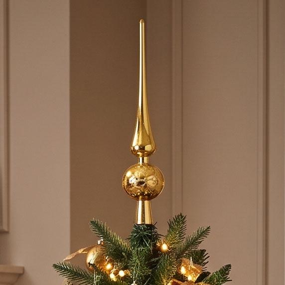 Decorazione Puntale Albero di Natale Zucca Placcata