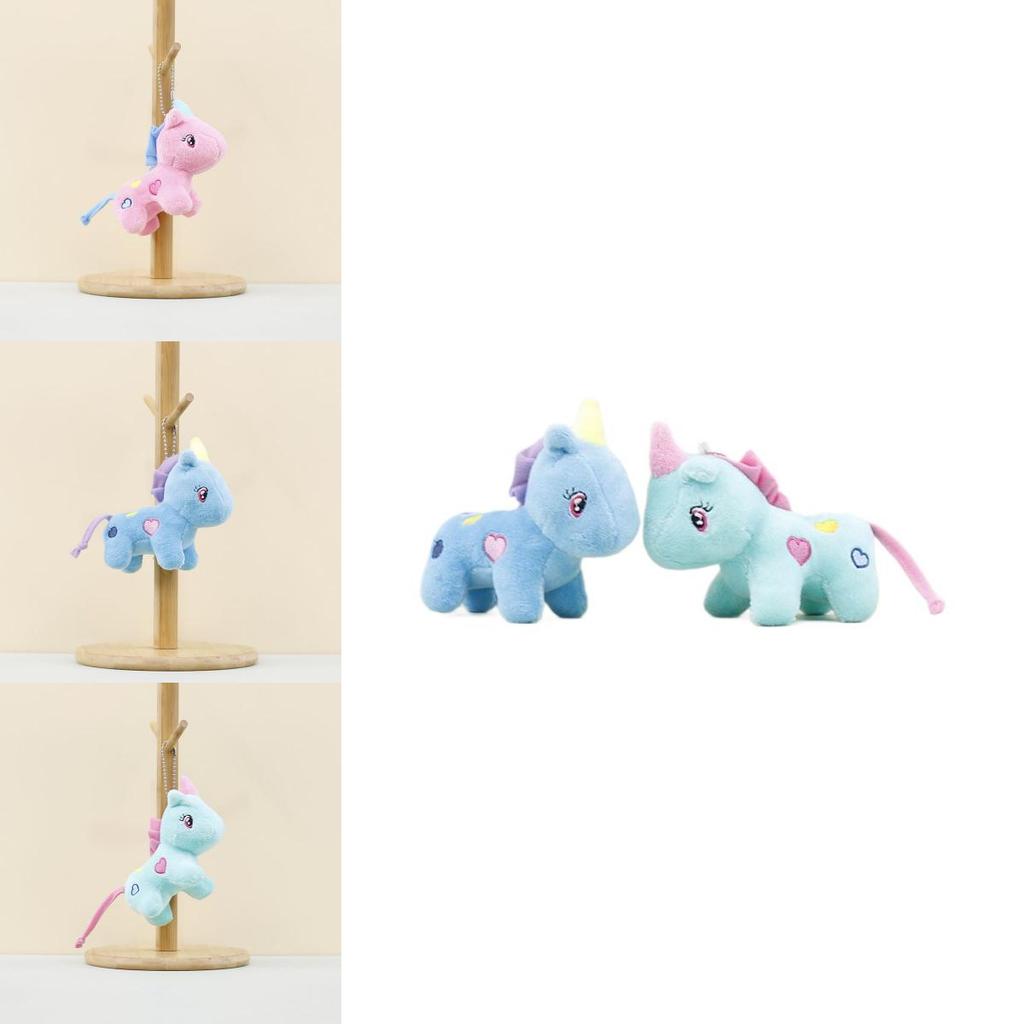 Adorable Unicorn Plush Toy Cute Keychain Soft Stuffed Animal Doll For Kids