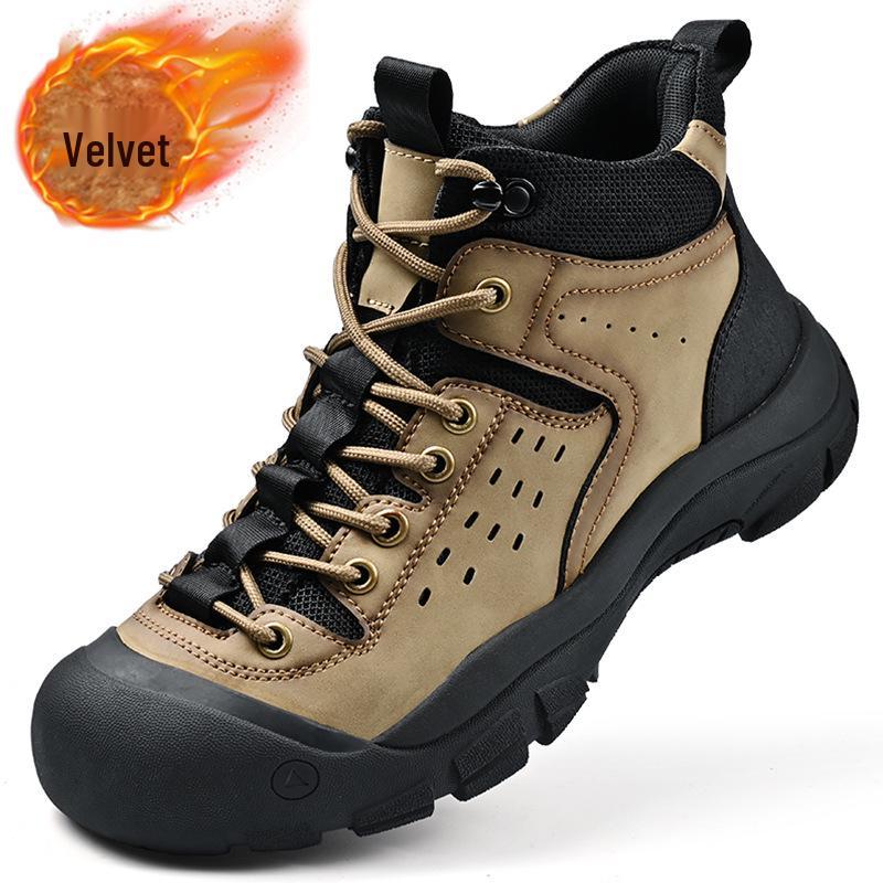 Men's Retro Martin Boots - Plus Velvet High-Top Casual Sports Shoes, Autumn/Winter Versatile Tooling Style