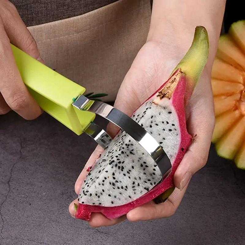 3in1 Fruit Ball Digger Καρπούζι Slicer Cutter Scoop Φρούτα σκάλισμα Μαχαίρι Κόφτης Πιατέλα φρούτων Διαχωριστής πολτού πιάτων φρούτων