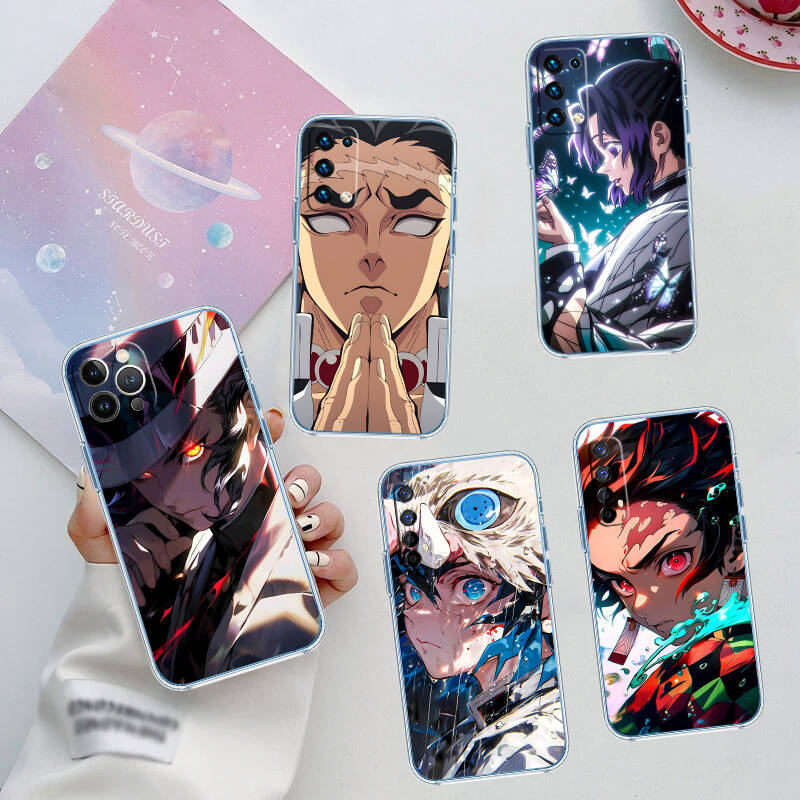 Demon Slayer Case for Motorola G10 G20 G04 E30 E40 E22 E20 E13 E15 G22 G23 G05 G75 G35 G55 E22S E7 G6 G7 G8 G9 Plus Power Play