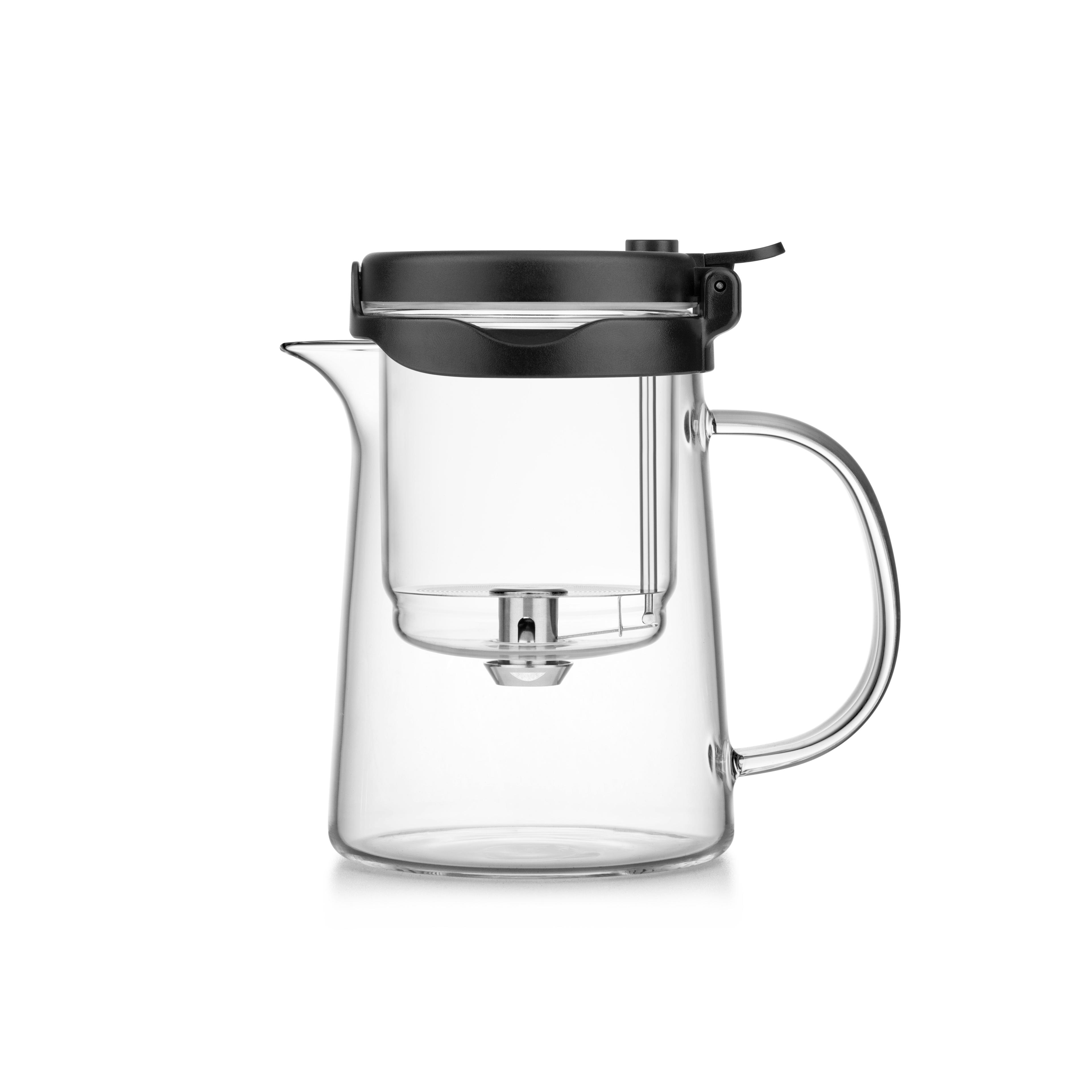 Bonston- elegant cup insulation separation bubble teapot heat-resistant glass teapot simple filter tea cup