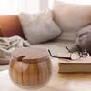 Seasoning Box with Spoon Lid Kitchen Tool Seasoning Accessories Wood Material
