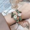 And Chic Ceramic Rope Floral Handcrafted Bracelet In Trendy Summer Aesthetic For Women