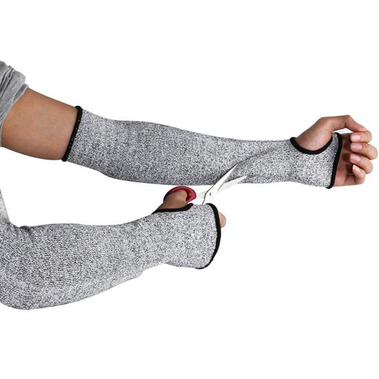 Anti-cut Wear-resistant Sleeve Open Finger Style Arm Protection Cover for Industrial