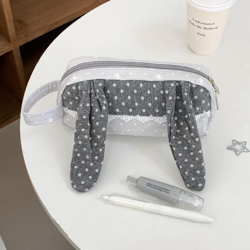 Polka Dot Shell Pencil Case Multi-Functional Stationery Storage Bag Large Capacity Pen Pouch Student Daily Gift