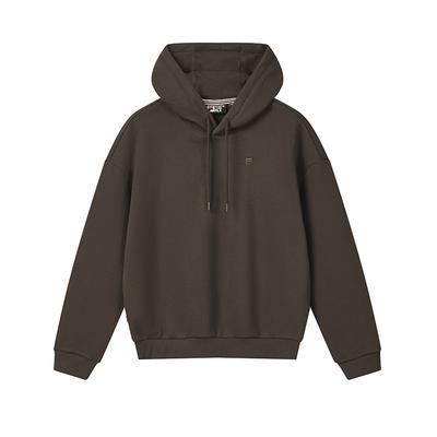 Moletom Casual Confortável Minimalista Clássico Heritage Moletons Femininos Marrom-Ferrugem F11W618219FBN