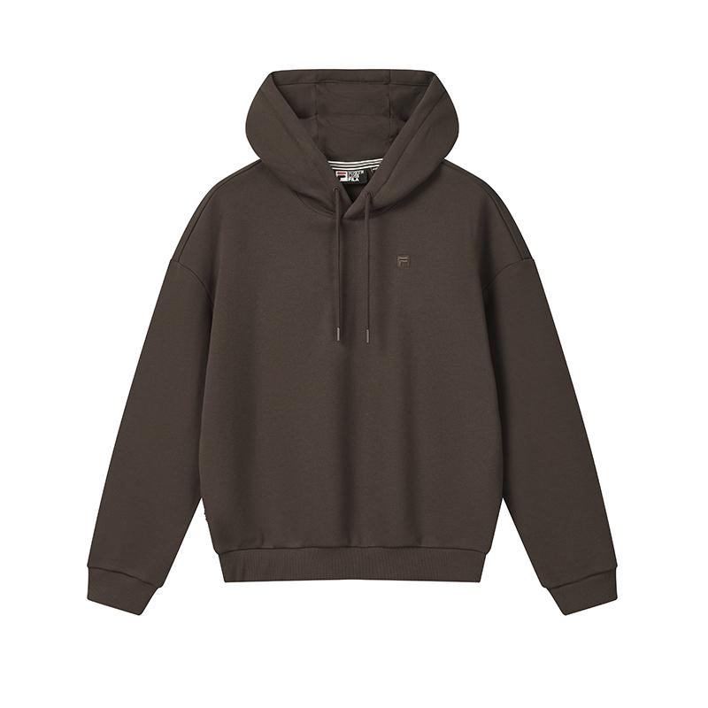 Fila Heritage Classic Minimalist Comfortable Casual Hoodie Women Hoodies Rust-Brown F11W618219FBN