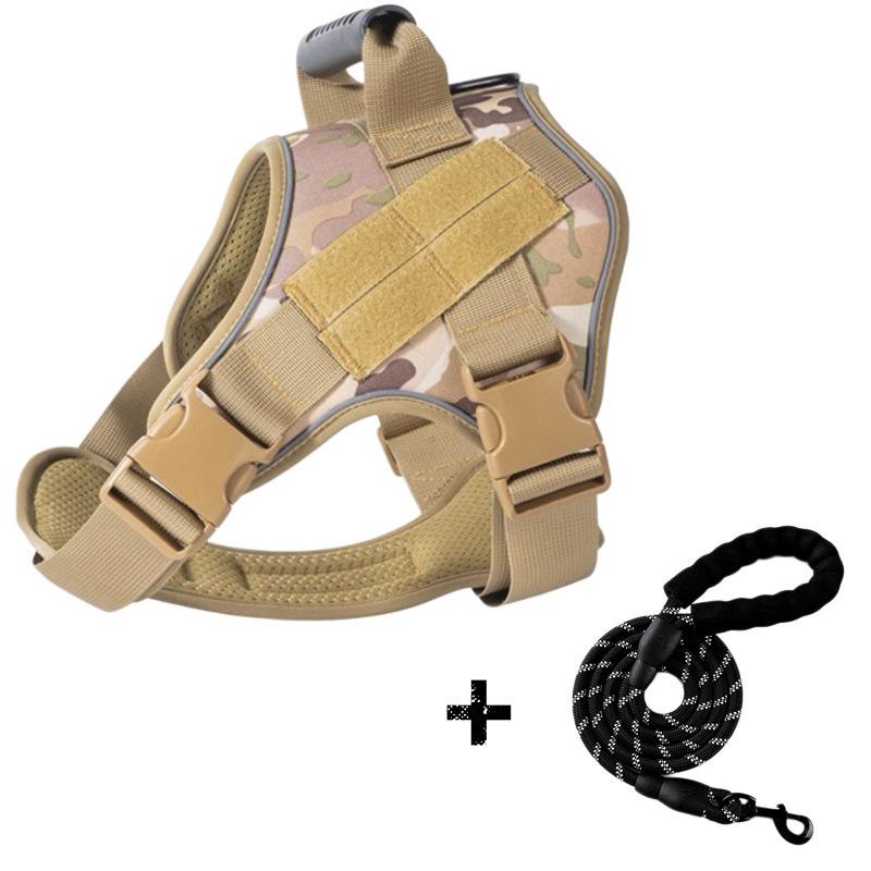 Tactical Anti-Pull Dog Harness & Leash for Medium to Large Breeds - Ideal for Border Collies & Golden Retrievers