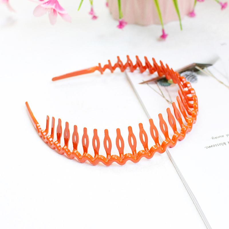 1Pc Headband Convenient Wave Big Comb Simple Hairband Fashion Headdress Hair Hoop Plastic