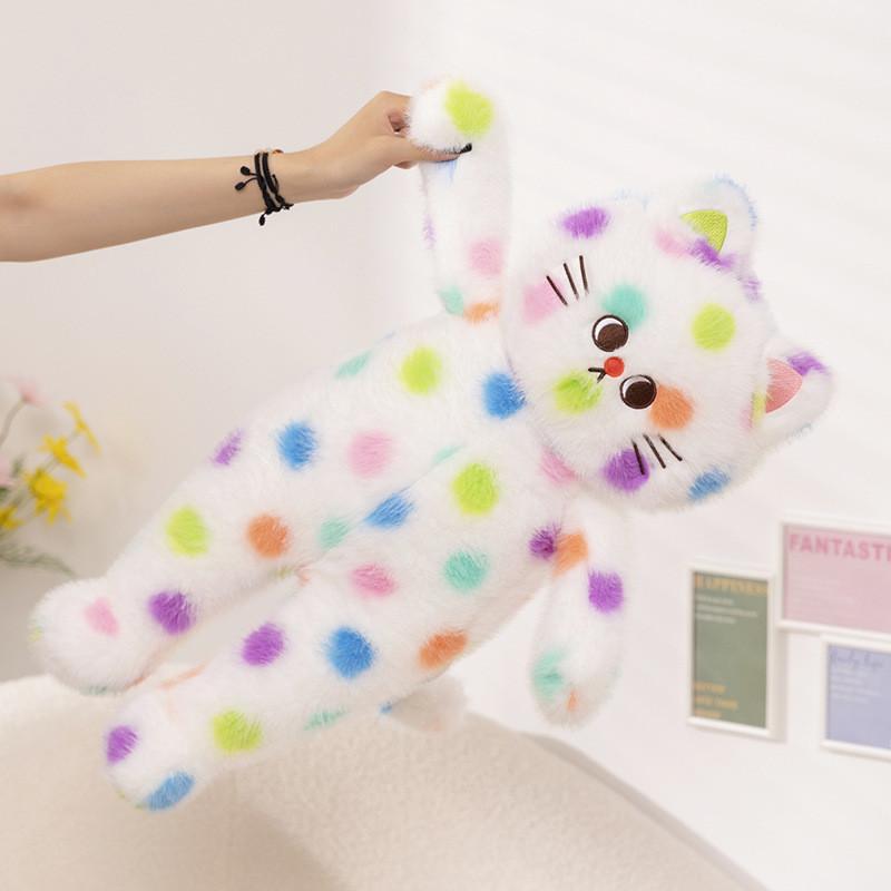 Adorable Sweet Cat Plush Toy Cuddly Kitten Stuffed Animal Pillow For Children 60cm