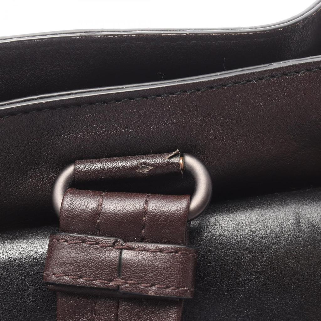Used BOTTEGA VENETA Intrecciato Tote Bag leather Black Multicolor Used unisex