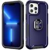 3 In 1 Pc + Tpu Phone Case For Iphone 13 Pro Max Navy Blue