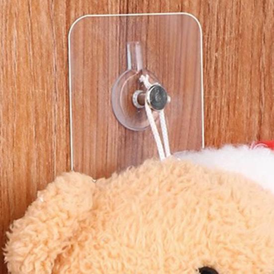 10Pcs Drill Free Adhesive Hooks Strong Load-bearing Waterproof Easy To Install Picture