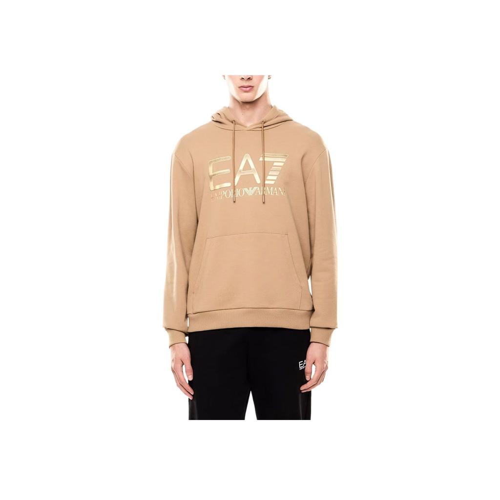 Emporio Armani EA7 FW25 Stretch Baumwolle Logo Kapuzenpullover Herren Kapuzenpullover 7M001190-AF17787-U6171