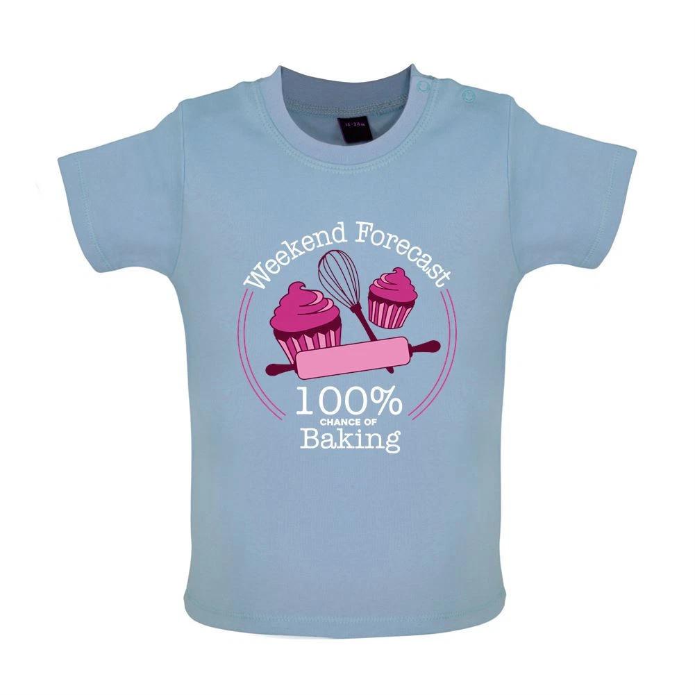 

Weekend Forecast Baking - Kids T-Shirt Tees Top - Baking Baker Cake Cakes Bakery 130