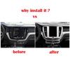For Volvo XC60 XC 60 2018- Interior Accessories ABS Center Control Console Air Vent Cvoer Navigation GPS Panel Frame Cover