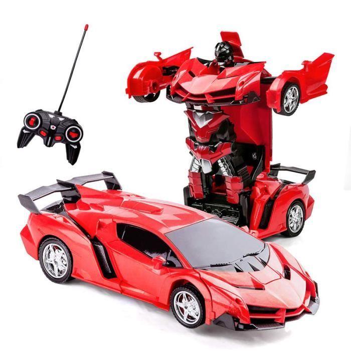 SHOP-STORY - 2-in-1 Remote Control Car That Transforms Into a Robot - Color Red