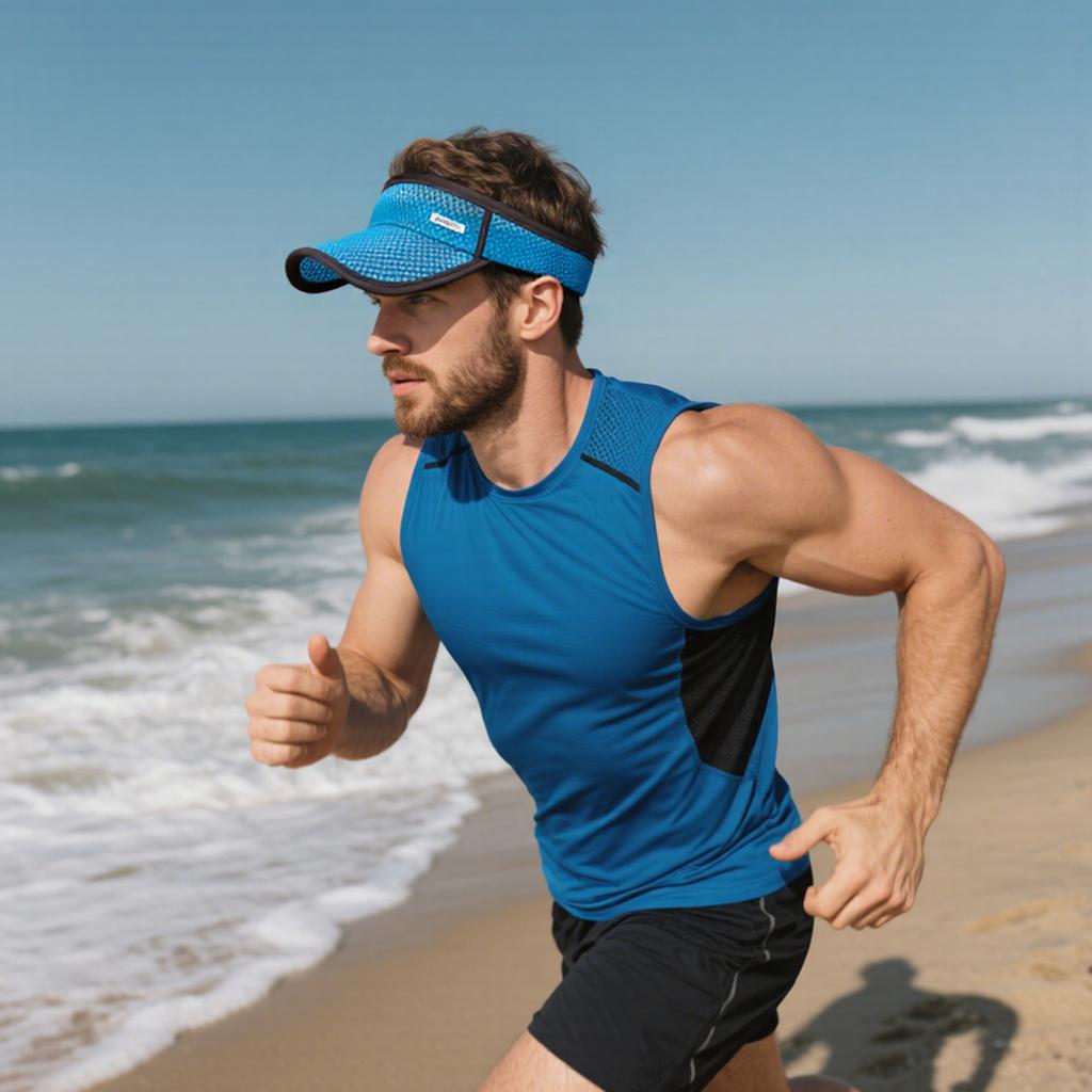 Unisex Adjustable Sun Cap Outdoor Sports Sun Protection Hollow Top Hat for Summer Holiday Outdoor Party