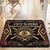 Evil Eye Welcome Mat Non-Slip Machine Washable Floor Mat for Home Outdoor Entryway Balcony Home Decor Rug Outdoor Mat Decor