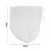 100300 Mesh Nylon Filter Bag with Drawstring for Filtration and Straining