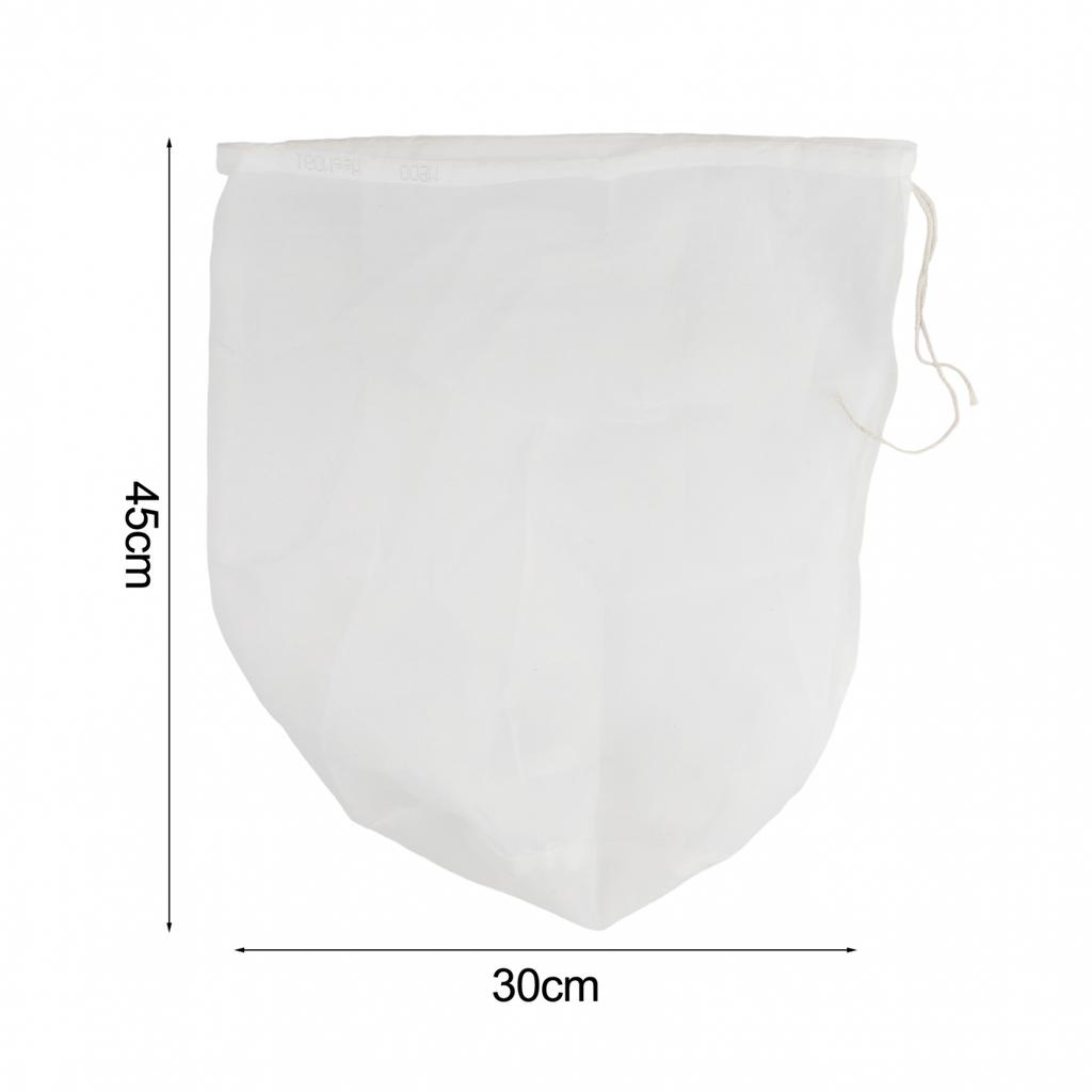 100300 Mesh Nylon Filter Bag with Drawstring for Filtration and Straining