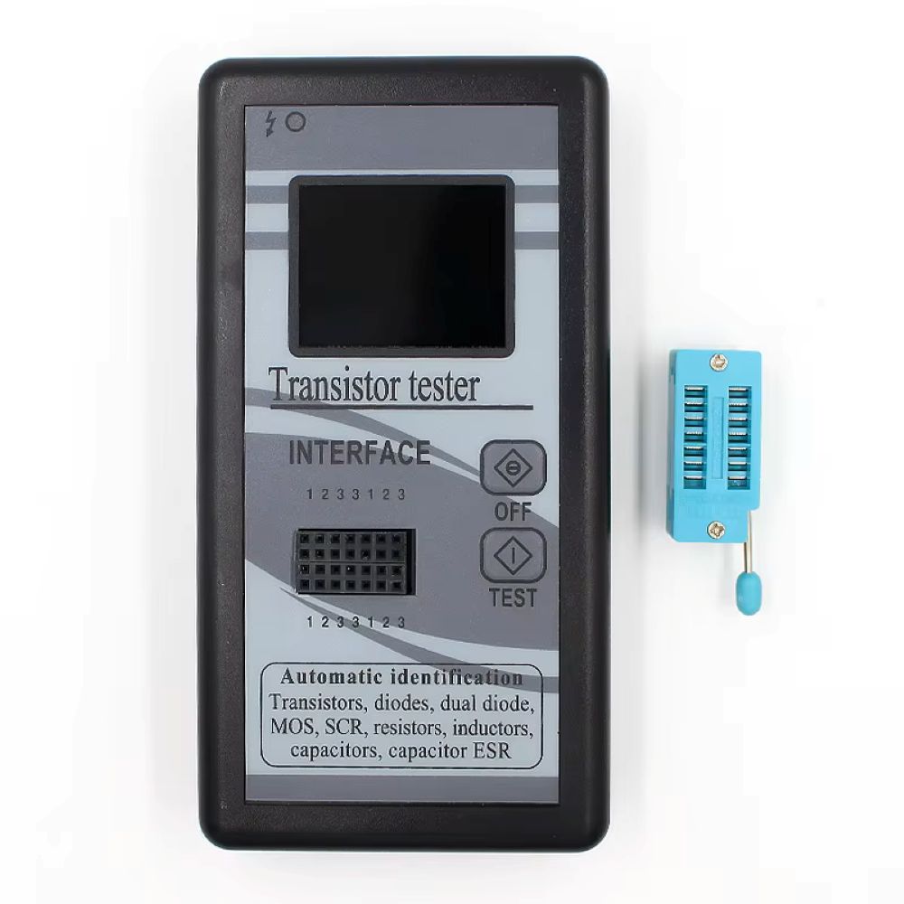 

Multi-purpose Transistor Tester 128*160 Diode Thyristor Capacitance Resistor Inductance MOSFET ESR LCR Meter TFT Color Display