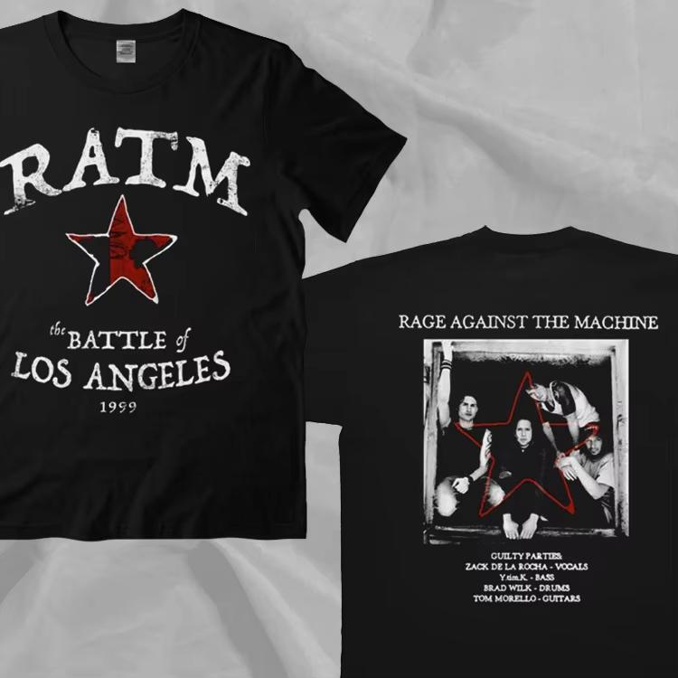 

Rage Against The Machine The Battle of LA 99 Black Double Sided T-Shirt 4XL
