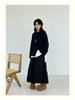 Becabeau Women's Winter Loose Knit Sweater, Plus Size, Korean Casual Style, Split Design, Crew Neck