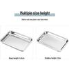 304 Stainless Steel Deep Rectangular Serving Tray