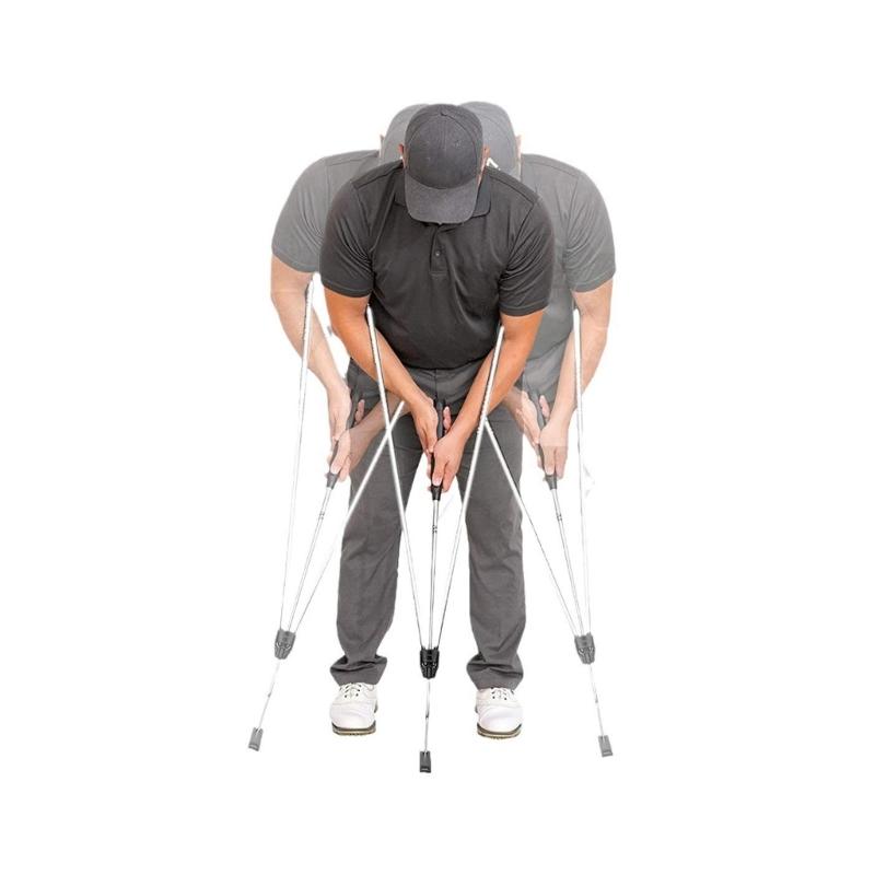Golf Putter Armpits Postures Fixing Rod Adjustable Length Puting Tool for Skill Improvement Golf Putting Trainer
