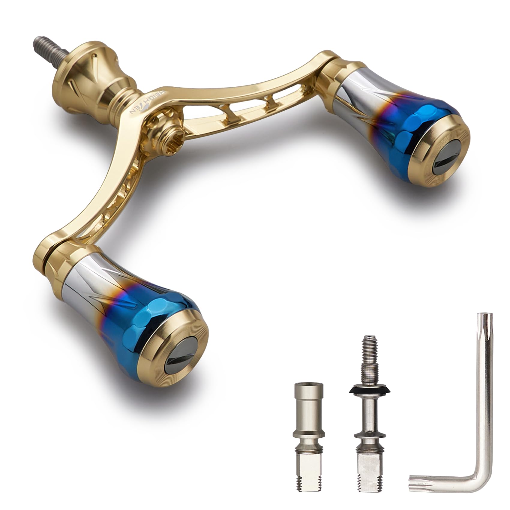 

HEIGHTEN Ручка катушки Авиационный алюминий Shimano Daiwa Универсальная Спиннинговая катушка для Arch Aurora V3.0 80/98мм (Золото, 80 мм) (493) золотой