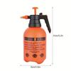 1pc Large Capacity Handheld Watering Can - 2L/3L Manual Pressure Sprayer with Adjustable Brass Nozzle for Efficient Watering