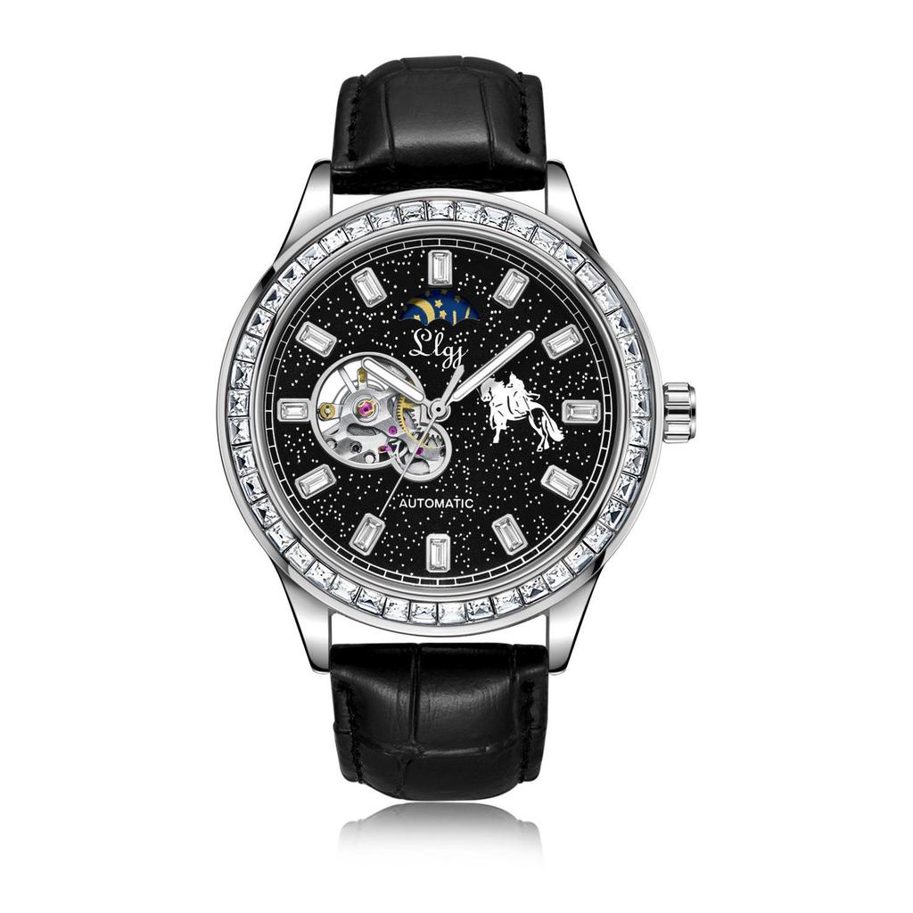 Duke of Lorraine 1976 Men's Luminous Skeleton Mechanical Watch