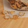Punk Retro Beauty Head Ring Set 5-dielna sada Krížový prsteň na ústa Bambusový prsteň s vetrom Roztomilý prsteň Dámy Romantický darček