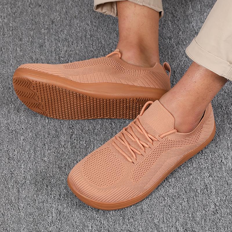 New Fashion Sneakers Mesh Soft Sole Breathable Casual Lace Up Shoes Versatile Daily Round Toe Couple Running Shoes Hot Selling