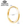 F136 Titanium Nose Ring Ear Septum Hoops Clicker Daith Tragus Cartilage Helix Round Earring Piercing Body Jewelry